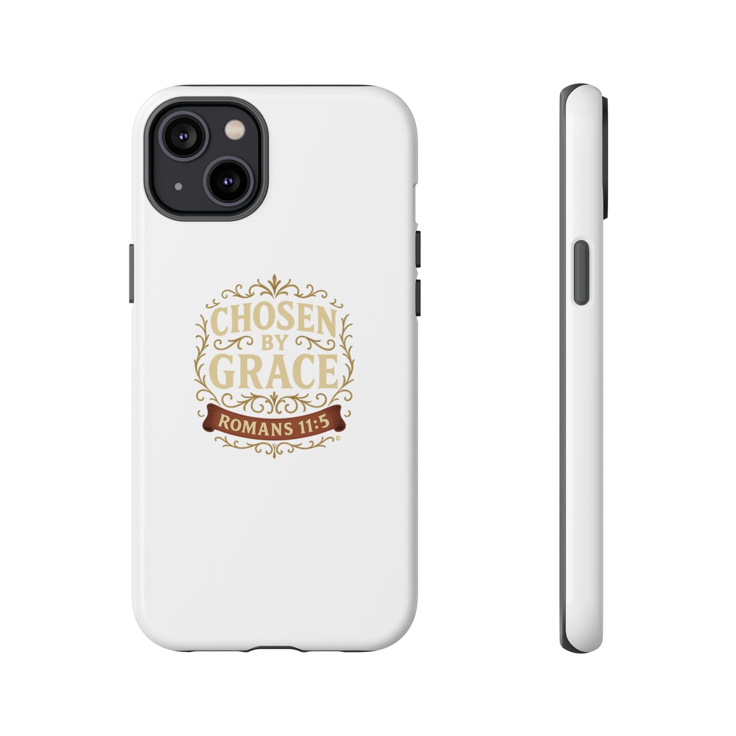 Chosen by Grace (Color), Rugged Phone Case, Inspirational Mobile Cover, Gift for Faith Lovers, Faith-Based Protector