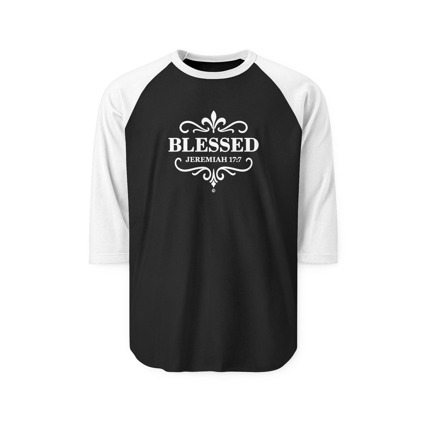 Blessed Raglan Shirt 3/4-Sleeve Baseball Shirt Clothing Apparel