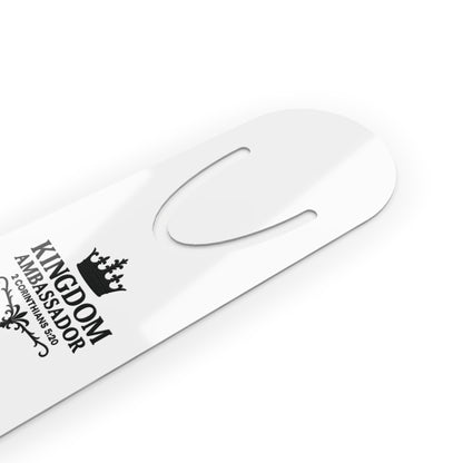 Kingdom Ambassador (Black Lettering) Bookmark, Inspirational Reading Gift, Gift for Book Lovers, Gift for Believers