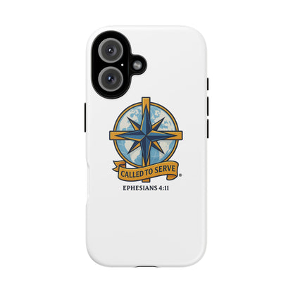 Called to Serve (Full Color), Rugged Phone Case, Inspirational Mobile Cover, Gift for Faith Lovers, Faith-Based Protector - Cross Apparel USA