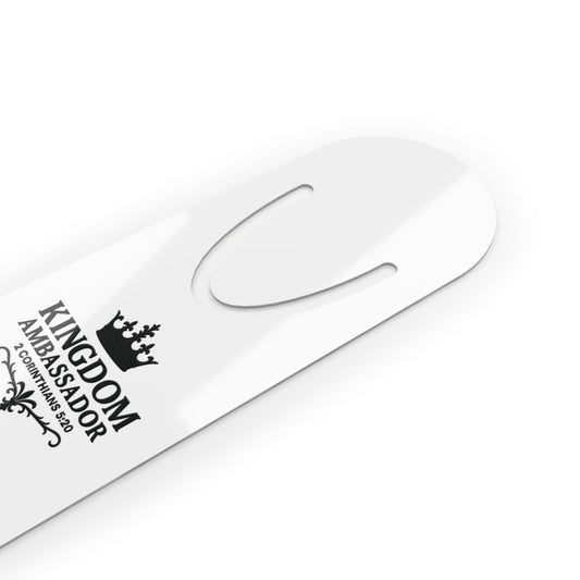 Kingdom Ambassador (Black Lettering) Bookmark, Inspirational Reading Gift, Gift for Book Lovers, Gift for Believers