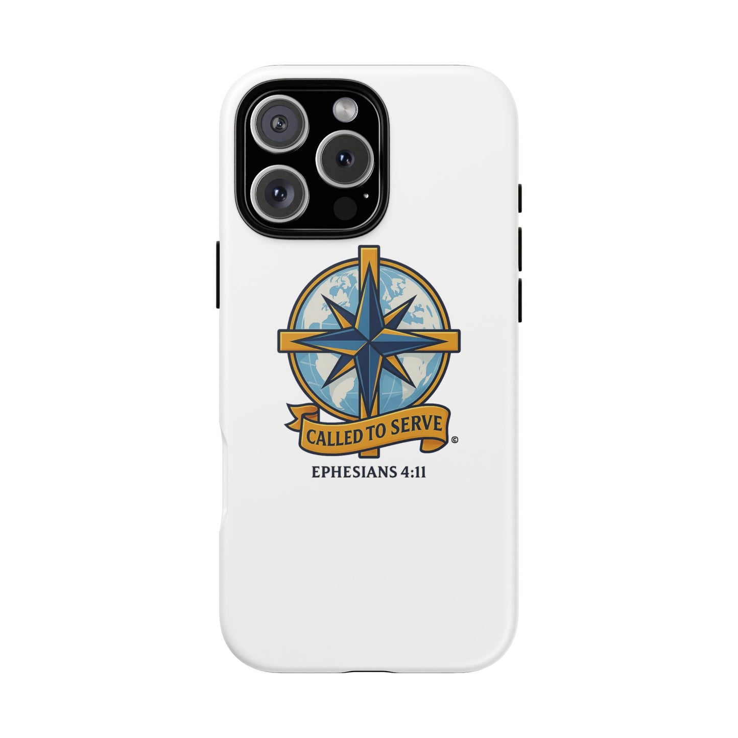Called to Serve (Full Color), Rugged Phone Case, Inspirational Mobile Cover, Gift for Faith Lovers, Faith-Based Protector - Cross Apparel USA