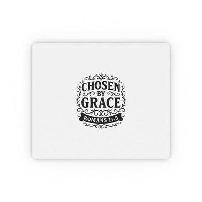 Chosen by Grace Inspirational Mouse Pad | Perfect for Office Decor, Gifts, Faith-Based Workspaces - Cross Apparel USA