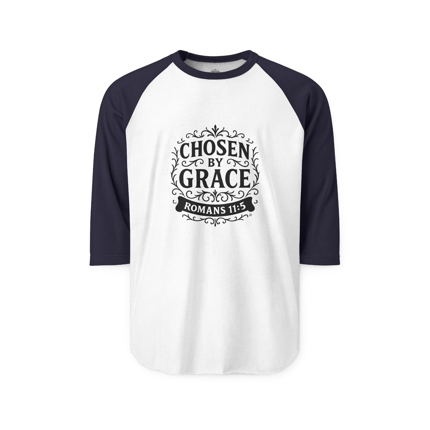 Chosen by Grace Raglan Shirt 3/4-Sleeve Baseball Shirt Clothing Apparel