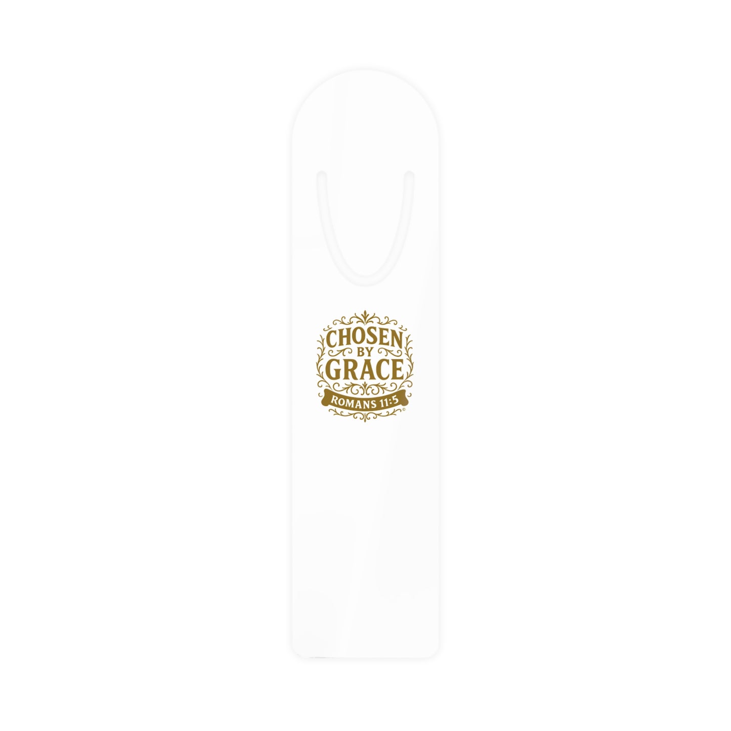 Chosen by Grace (Gold Lettering) Bookmark, Inspirational Gift for Book Lovers