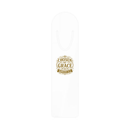 Chosen by Grace (Gold Lettering) Bookmark, Inspirational Gift for Book Lovers