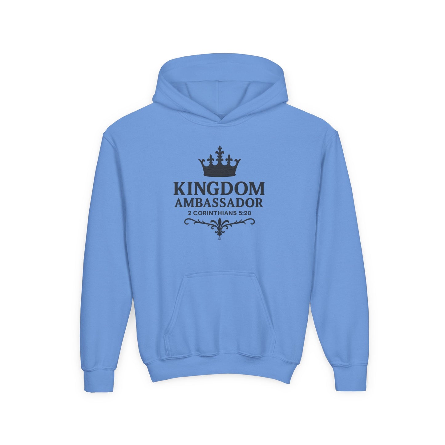 Kingdom Ambassador Youth Hoodie Hooded Sweatshirt Apparel Clothing for Kids, Perfect Gift for Young Believers