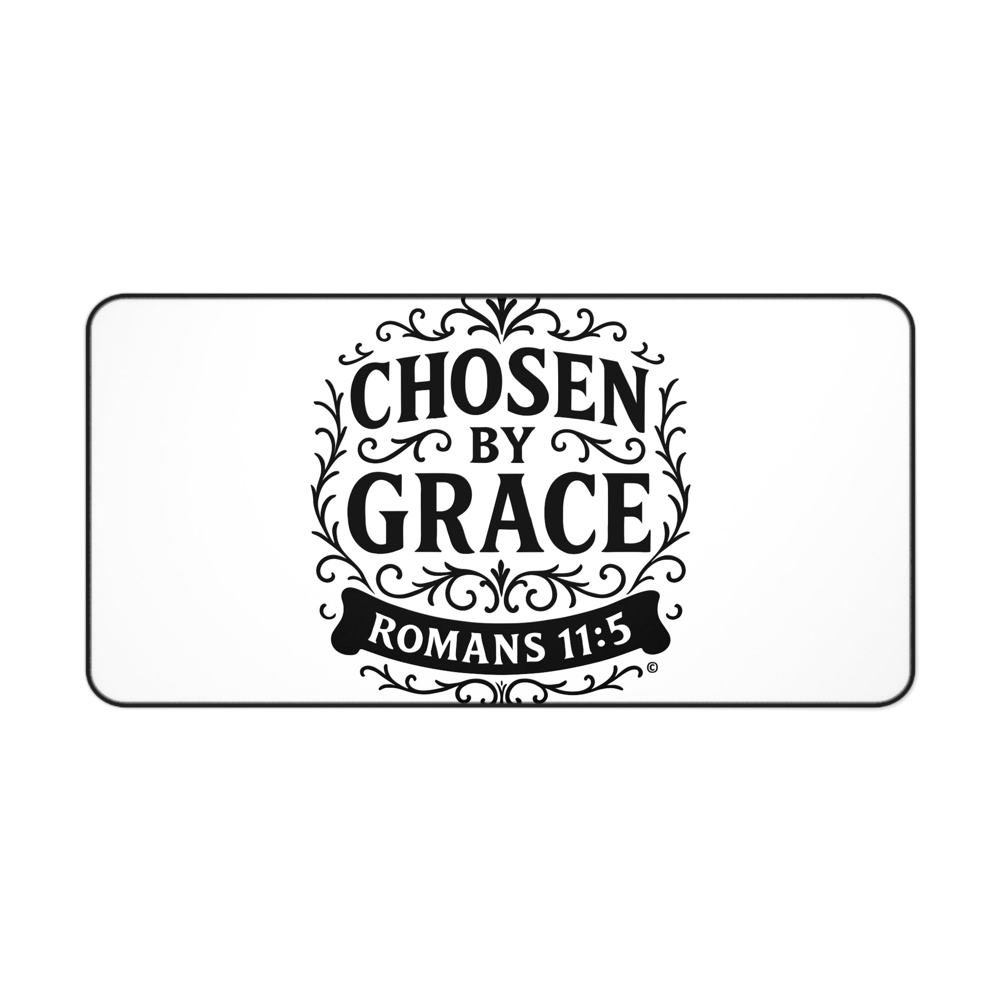 Chosen by Grace Inspirational Office Decor, Christian Gift, Desk Accessory, Motivational Workspace - Cross Apparel USA