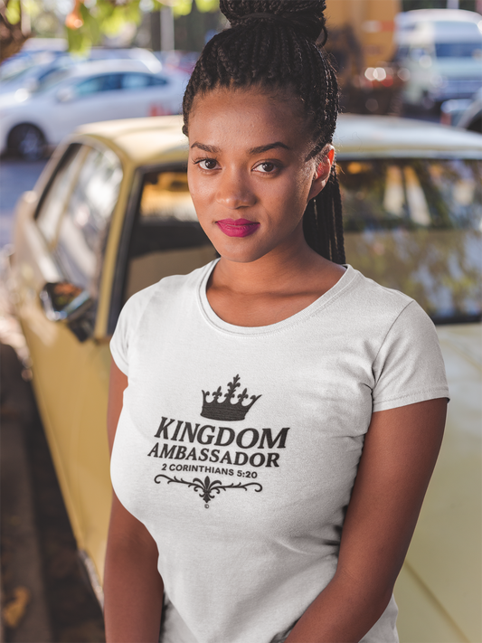 Kingdom Ambassador (Black Lettering) Women's Softstyle Tee