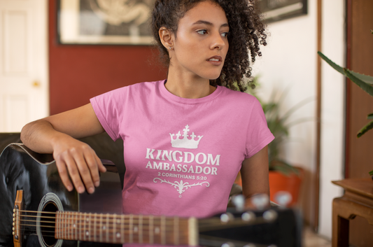 Kingdom Ambassador (White Lettering) Women's Softstyle Tee