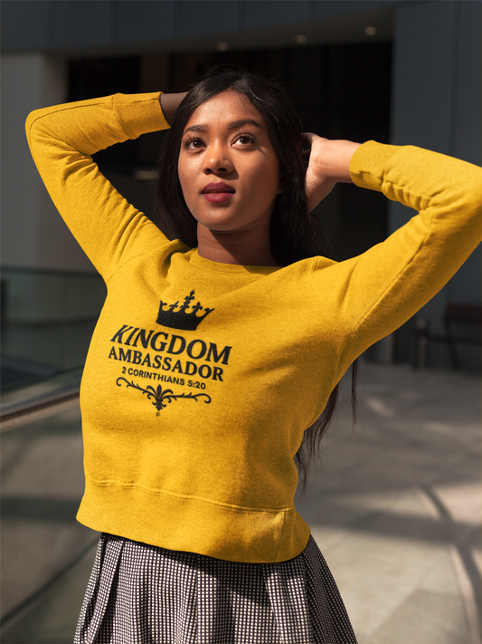 Kingdom Ambassador (Black Lettering) Apparel Clothing Unisex Crewneck Sweatshirt
