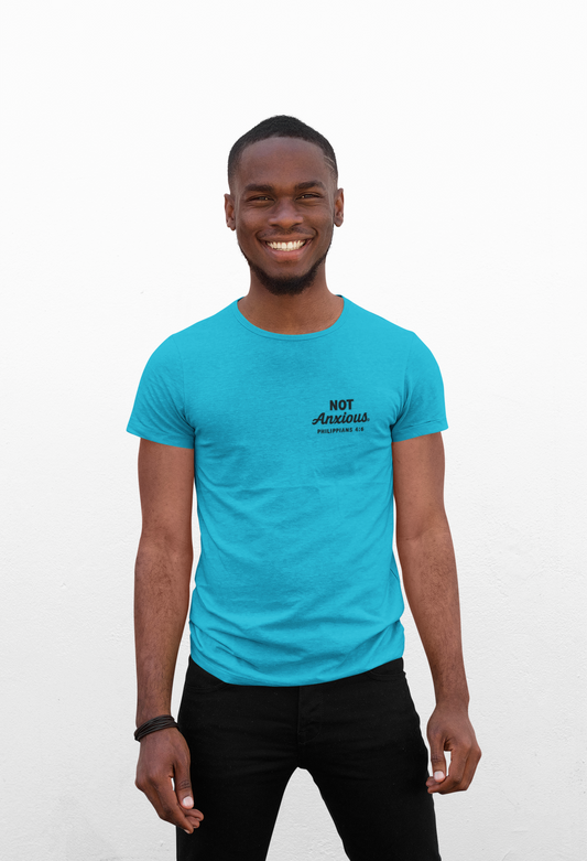 Not Anxious (Small Design on front plus Large Design on back) Activewear Performance Moisture Wicking Tee