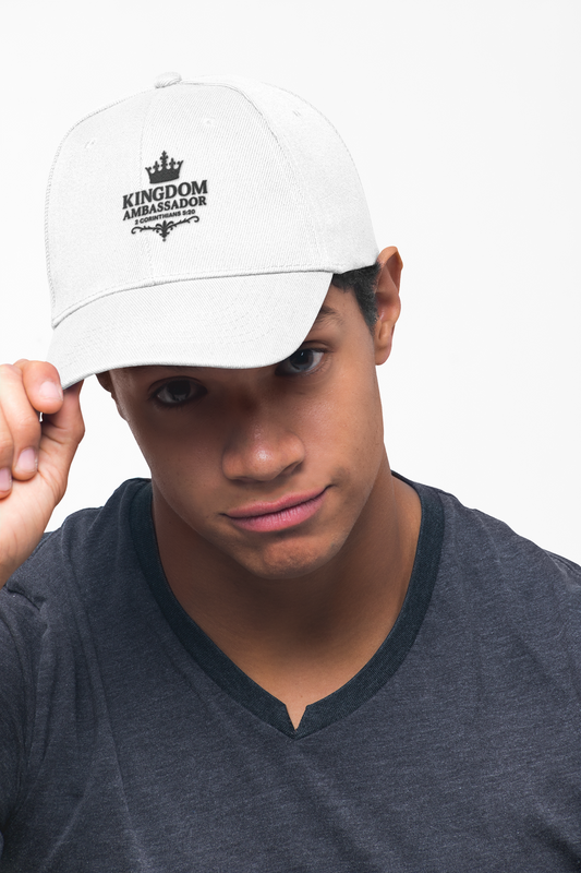 Kingdom Ambassador (Black Lettering) Low Profile Baseball Cap - Trendy Casual Hat for All Occasions, Gifts for Sports Lovers, Comfortable Everyday Wear