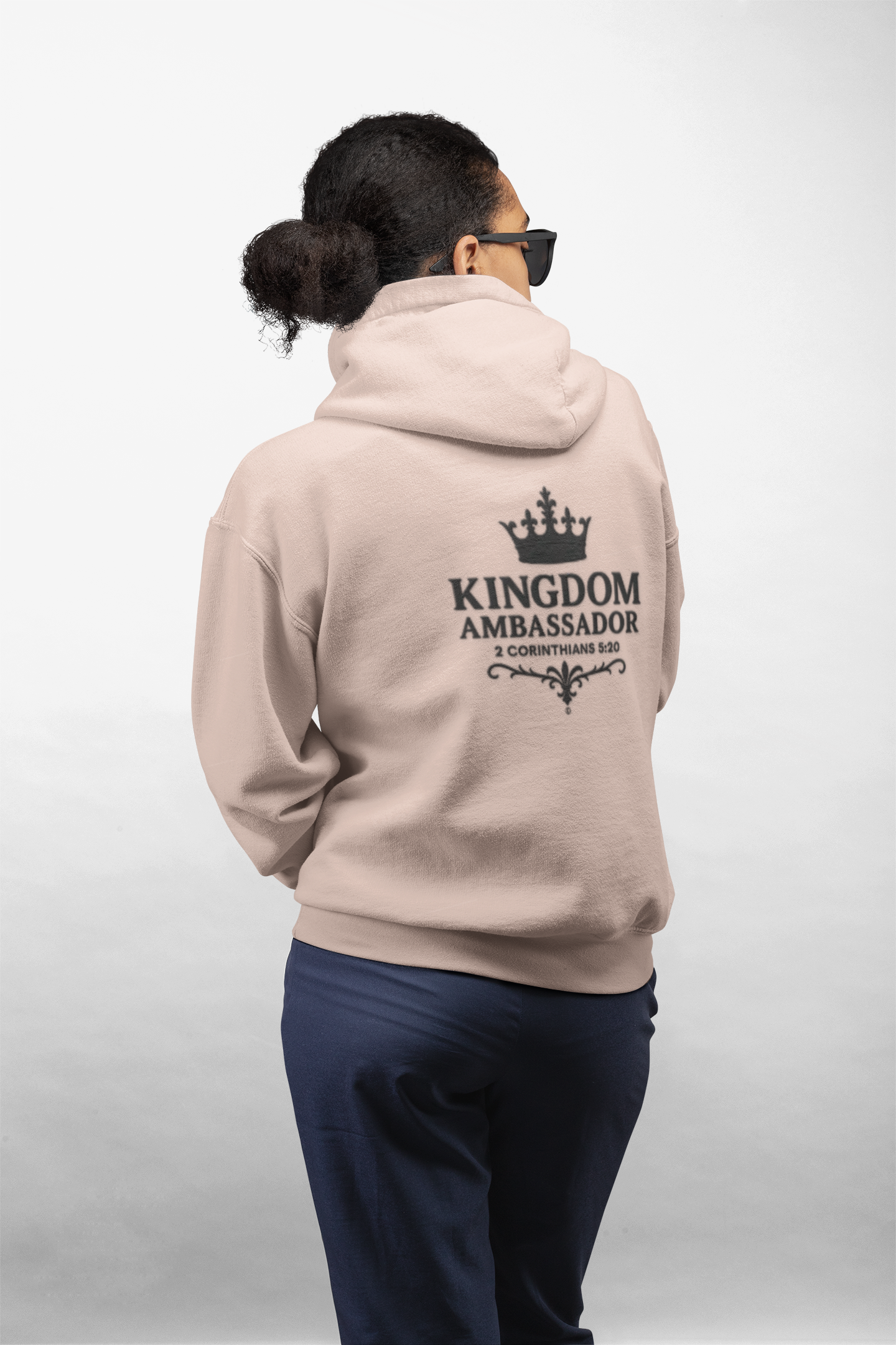 Kingdom Ambassador (Small Design on Front, Large Design on Back) Unisex Apparel Clothing Hoodie Hooded Sweatshirt