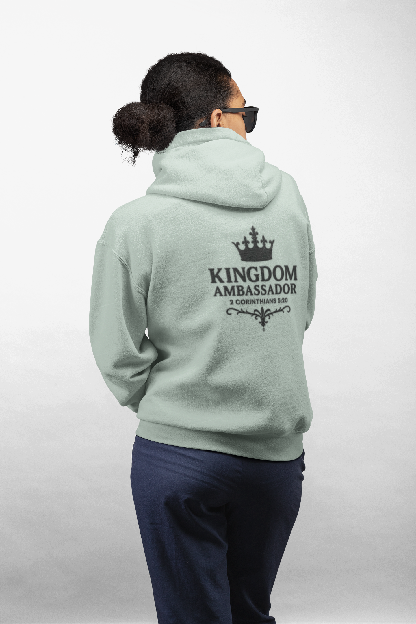Kingdom Ambassador (Small Design on Front, Large Design on Back) Unisex Apparel Clothing Hoodie Hooded Sweatshirt