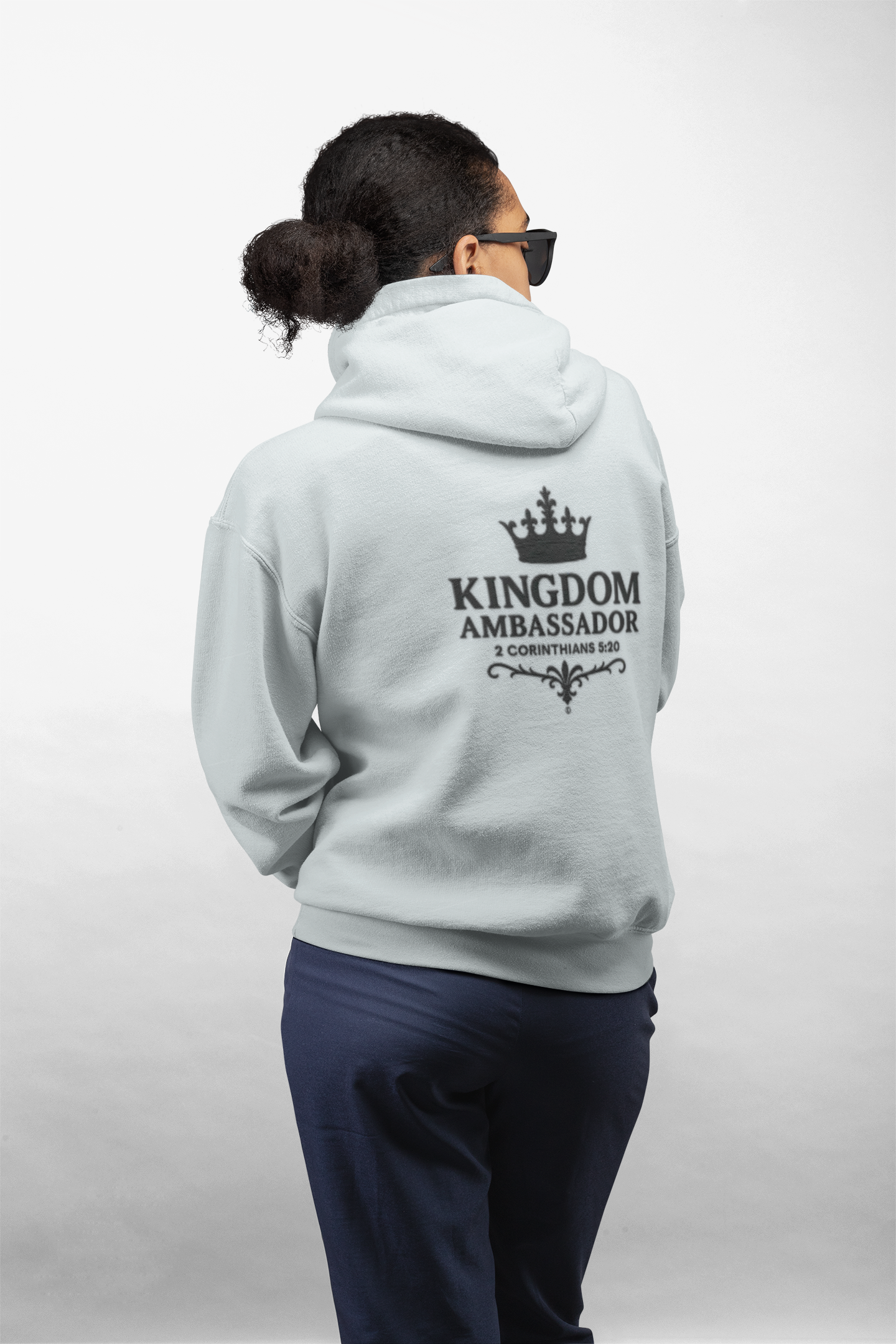 Kingdom Ambassador (Small Design on Front, Large Design on Back) Unisex Apparel Clothing Hoodie Hooded Sweatshirt