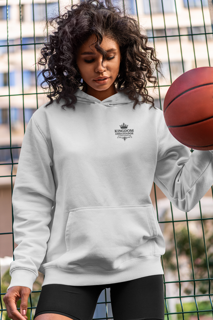 Kingdom Ambassador (Small Design on Front, Large Design on Back) Unisex Apparel Clothing Hoodie Hooded Sweatshirt
