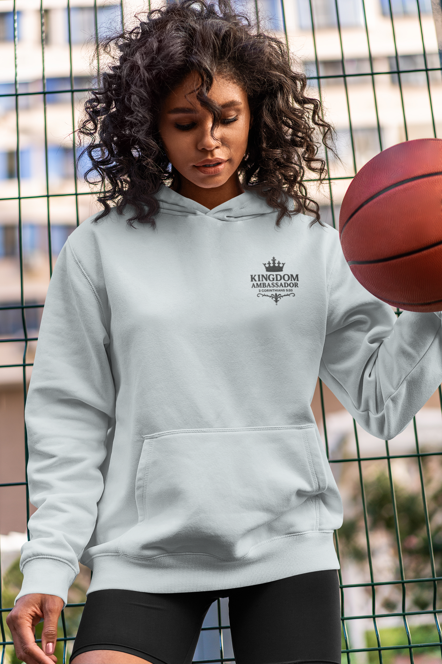 Kingdom Ambassador (Small Design on Front, Large Design on Back) Unisex Apparel Clothing Hoodie Hooded Sweatshirt