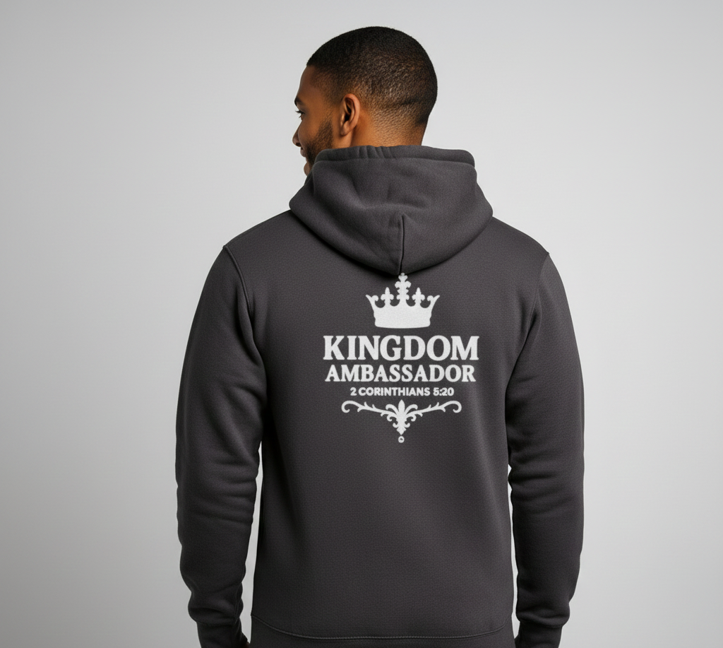 Kingdom Ambassador Zip-Up Hoodie - Cozy Unisex Sweatshirt for Inspirational Style