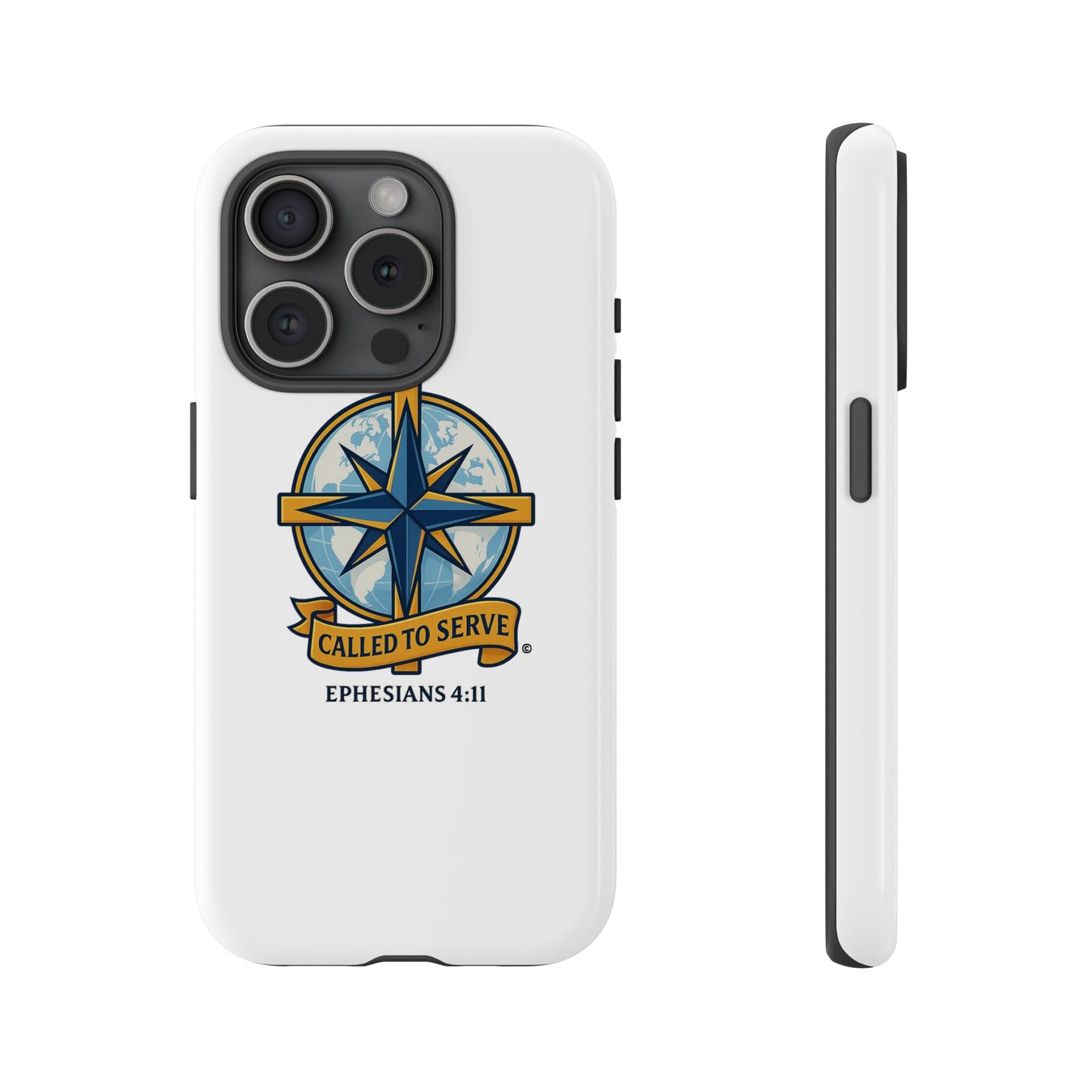 Called to Serve (Full Color), Rugged Phone Case, Inspirational Mobile Cover, Gift for Faith Lovers, Faith-Based Protector - Cross Apparel USA
