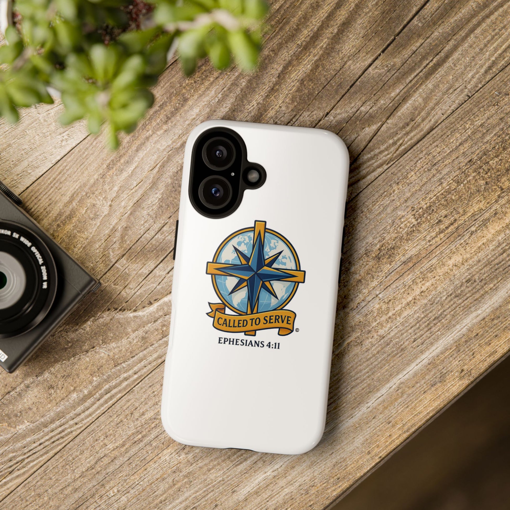 Called to Serve (Full Color), Rugged Phone Case, Inspirational Mobile Cover, Gift for Faith Lovers, Faith-Based Protector - Cross Apparel USA