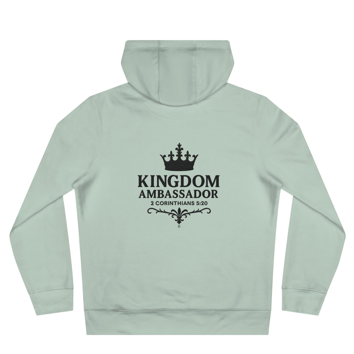 Kingdom Ambassador (Small Design on Front, Large Design on Back) Unisex Apparel Clothing Hoodie Hooded Sweatshirt
