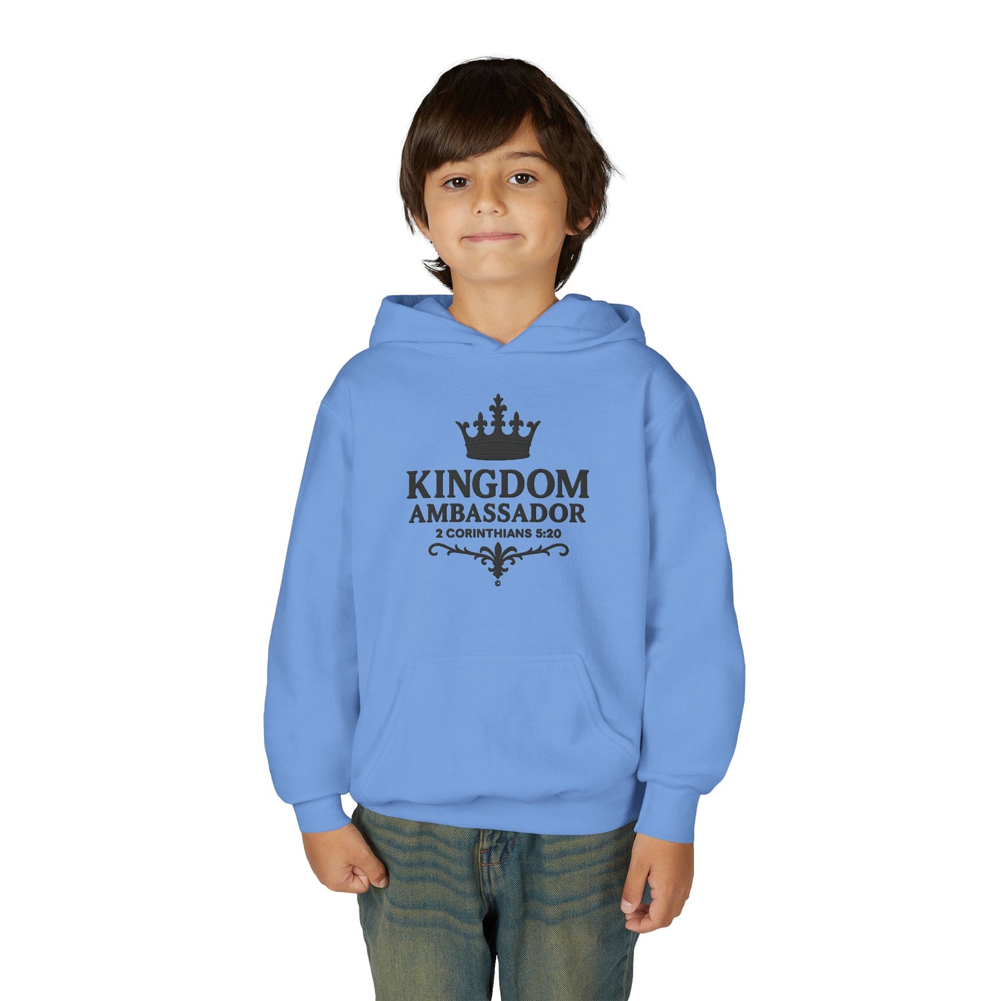 Kingdom Ambassador Youth Hoodie Hooded Sweatshirt Apparel Clothing for Kids, Perfect Gift for Young Believers