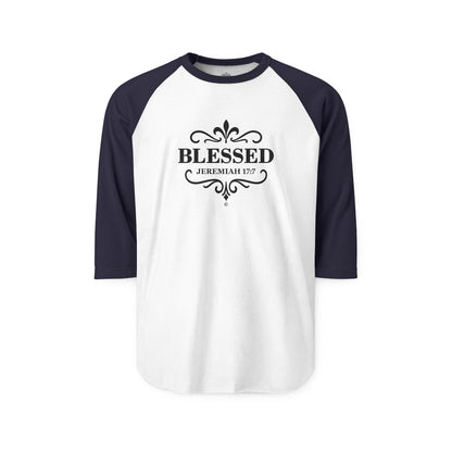 Blessed Raglan Shirt 3/4-Sleeve Baseball Shirt Clothing Apparel