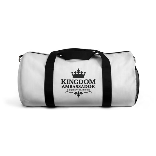 Kingdom Ambassador Duffel Bag | Stylish Gym Bag, Travel Bag for Women, Motivational Fitness Bag, Faith-Inspired Luggage, Gift for Believers