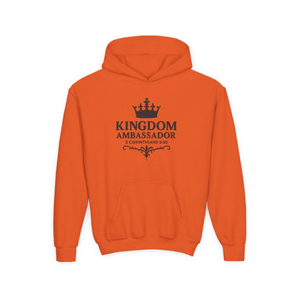 Kingdom Ambassador Youth Hoodie Hooded Sweatshirt Apparel Clothing for Kids, Perfect Gift for Young Believers