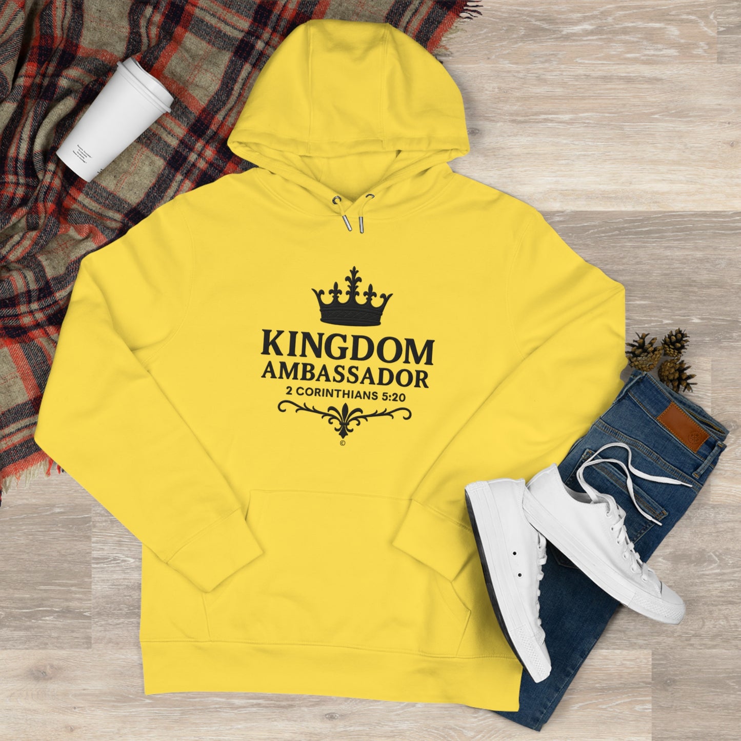 Kingdom Ambassador (Lettering Design on Front only) Apparel Clothing Hoodie Hooded Sweatshirt