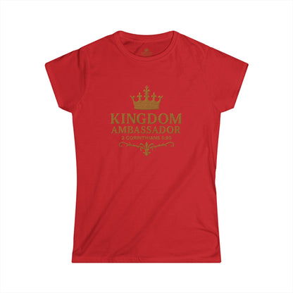 Kingdom Ambassador Women’s Tee – Christian Faith Shirt (2 Corinthians 5:20)