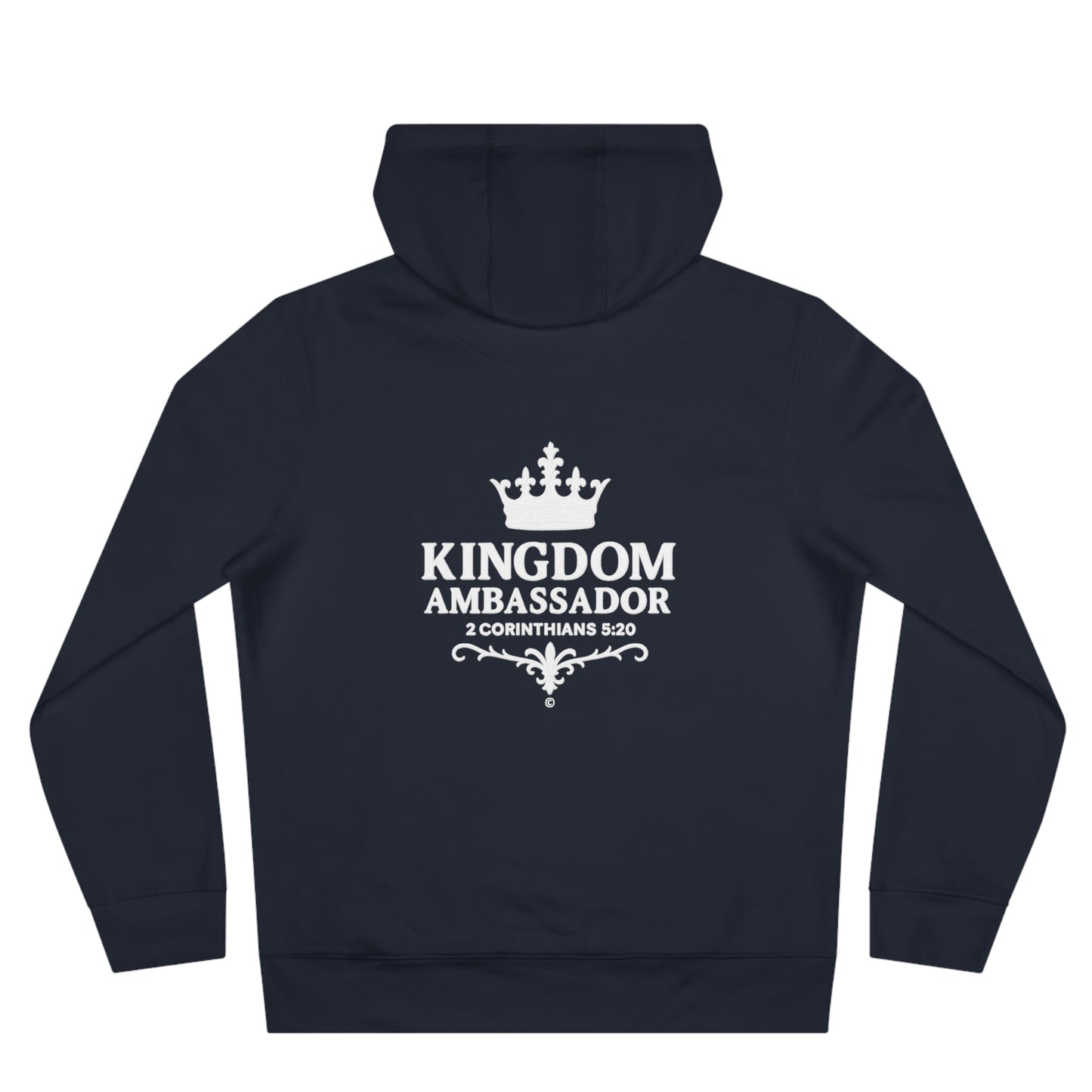 Kingdom Ambassador (Small Design on Front, Large Design on Back) Unisex Apparel Clothing Hoodie Hooded Sweatshirt