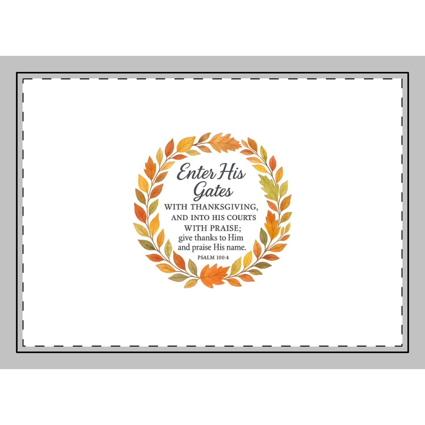 Enter His Gates with Thanksgiving, Faith-Inspired Rug, Inspirational Home Accessory