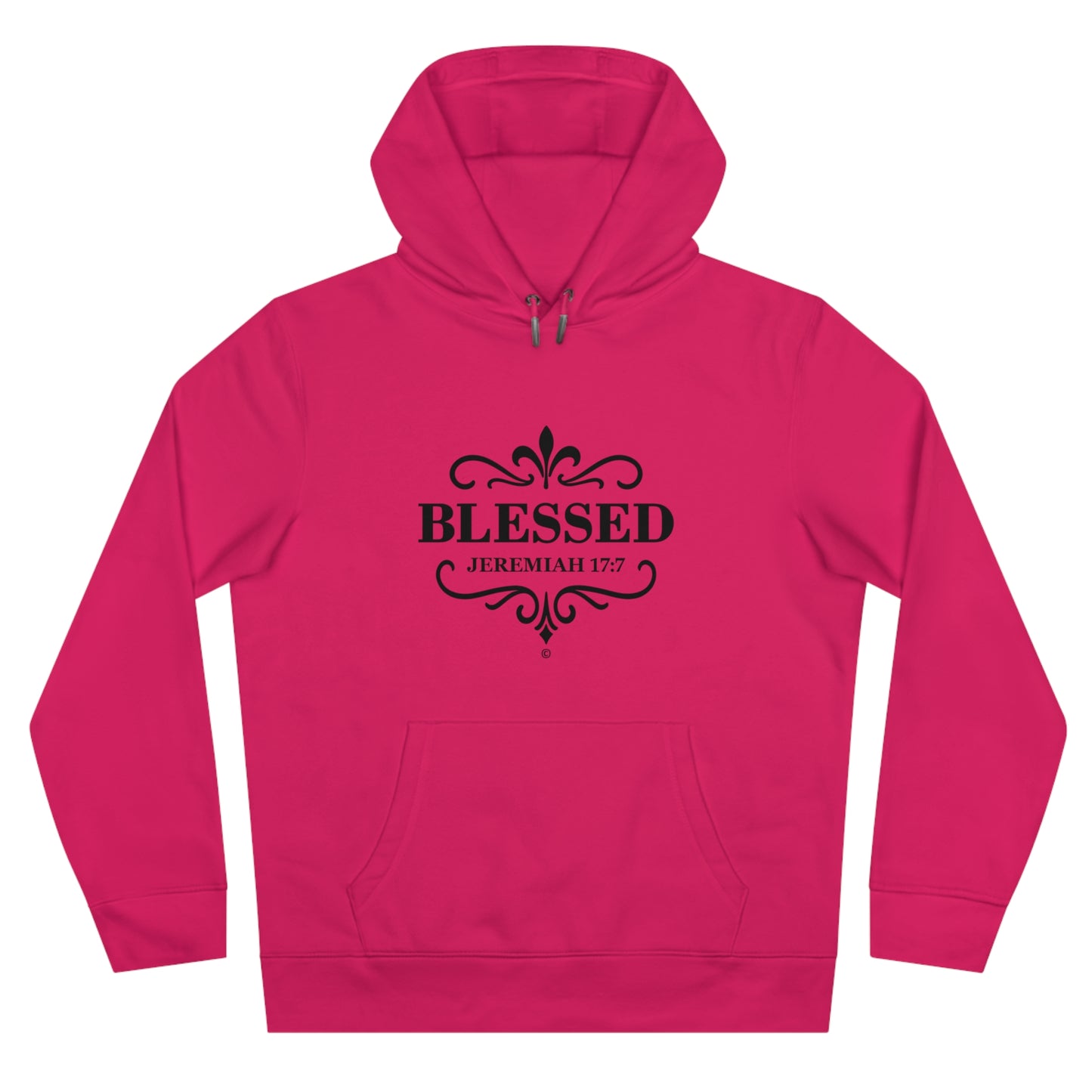 Blessed (Black Lettering Design on Front only) Hooded Sweatshirt
