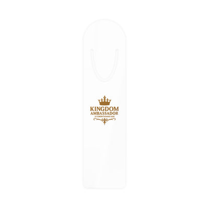 Kingdom Ambassador (Gold Lettering) Bookmark, Inspirational Reading Gift, Gift for Book Lovers, Gift for Believers