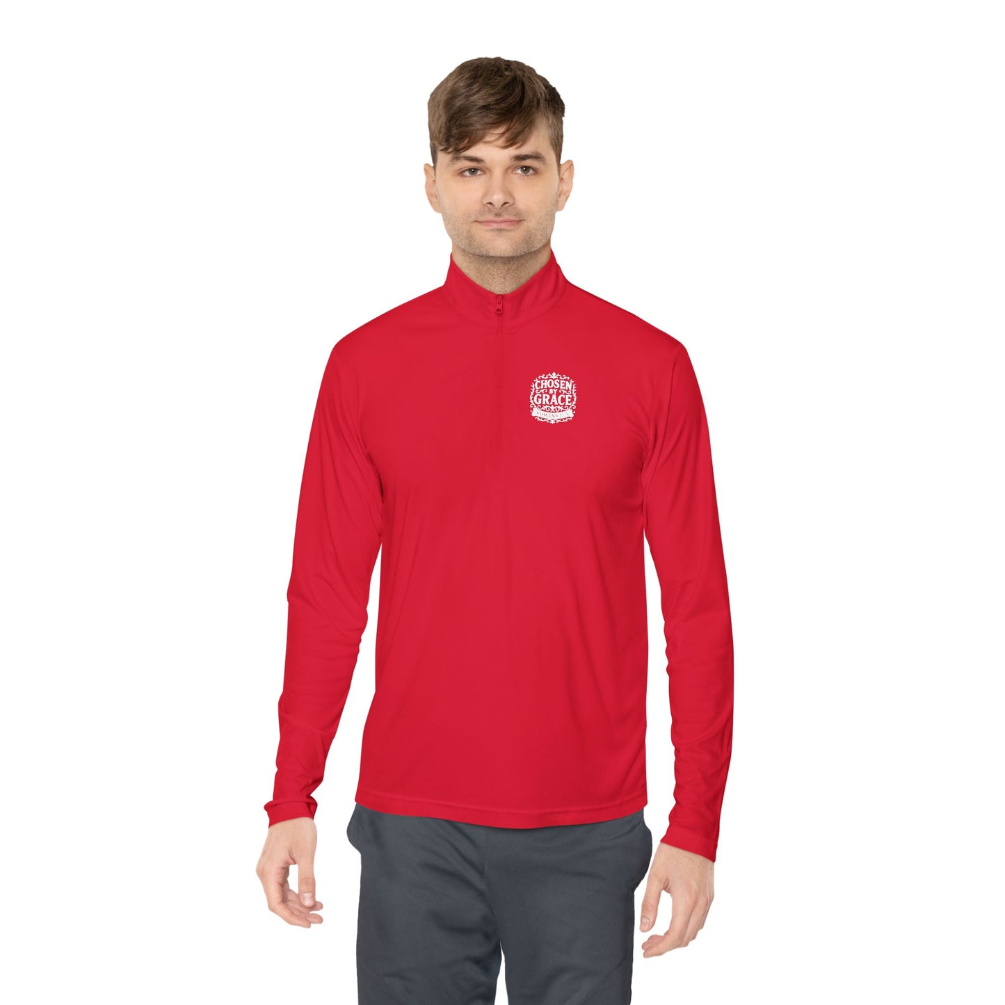 Chosen by Grace Stylish Unisex Quarter-Zip Pullover for Everyday Comfort