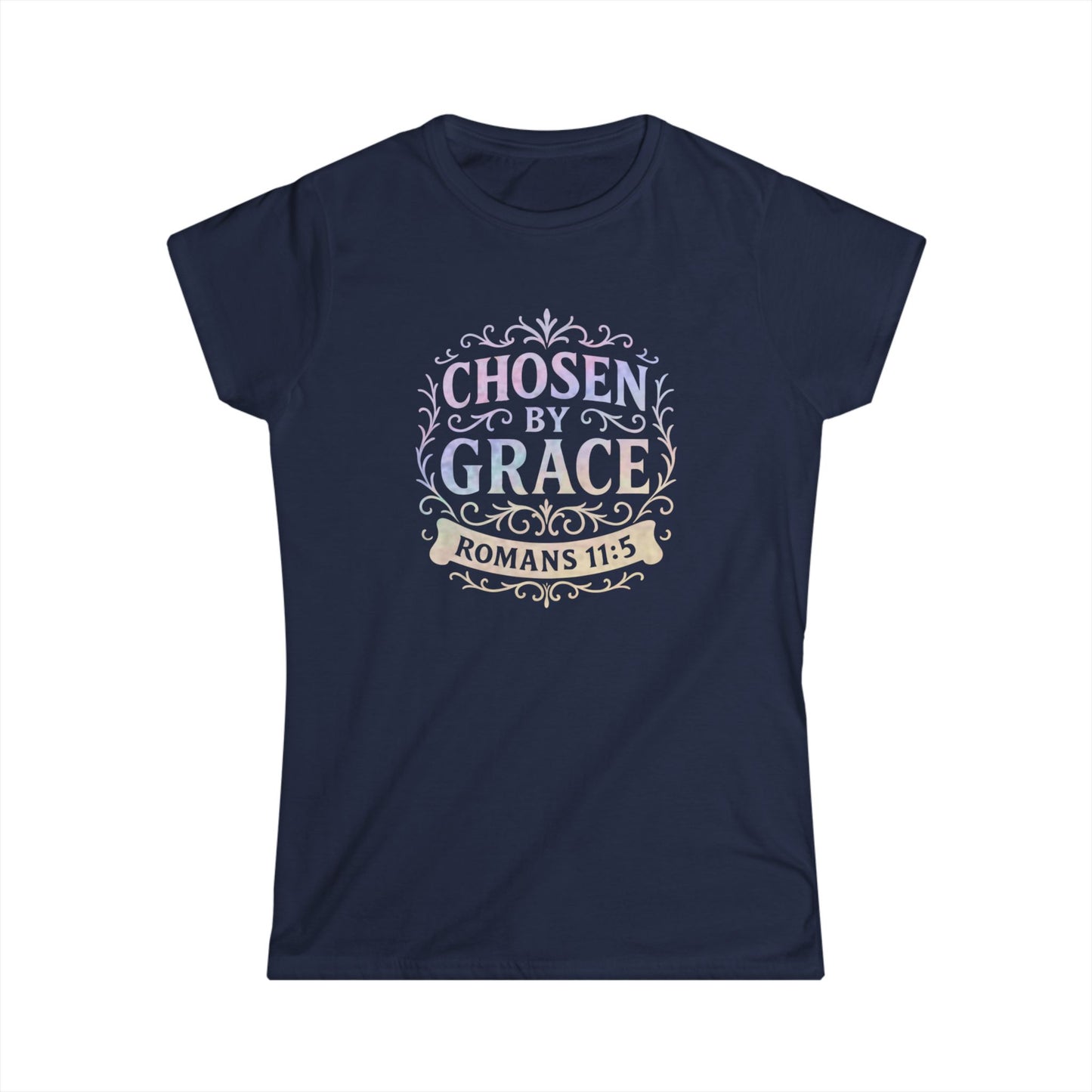 Chosen by Grace (Multi-color Limited Edition) Women's Softstyle Tee - Cross Apparel USA
