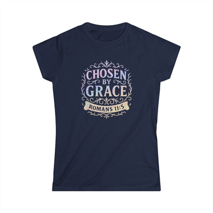 Chosen by Grace (Multi-color Limited Edition) Women's Softstyle Tee - Cross Apparel USA