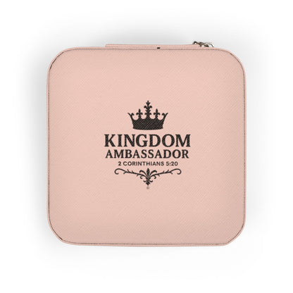 Kingdom Ambassador Elegant Jewelry Travel Case for Minimalist Adventurers, Portable Accessory Organizer, Perfect for Travel, Gifts, Special Occasions