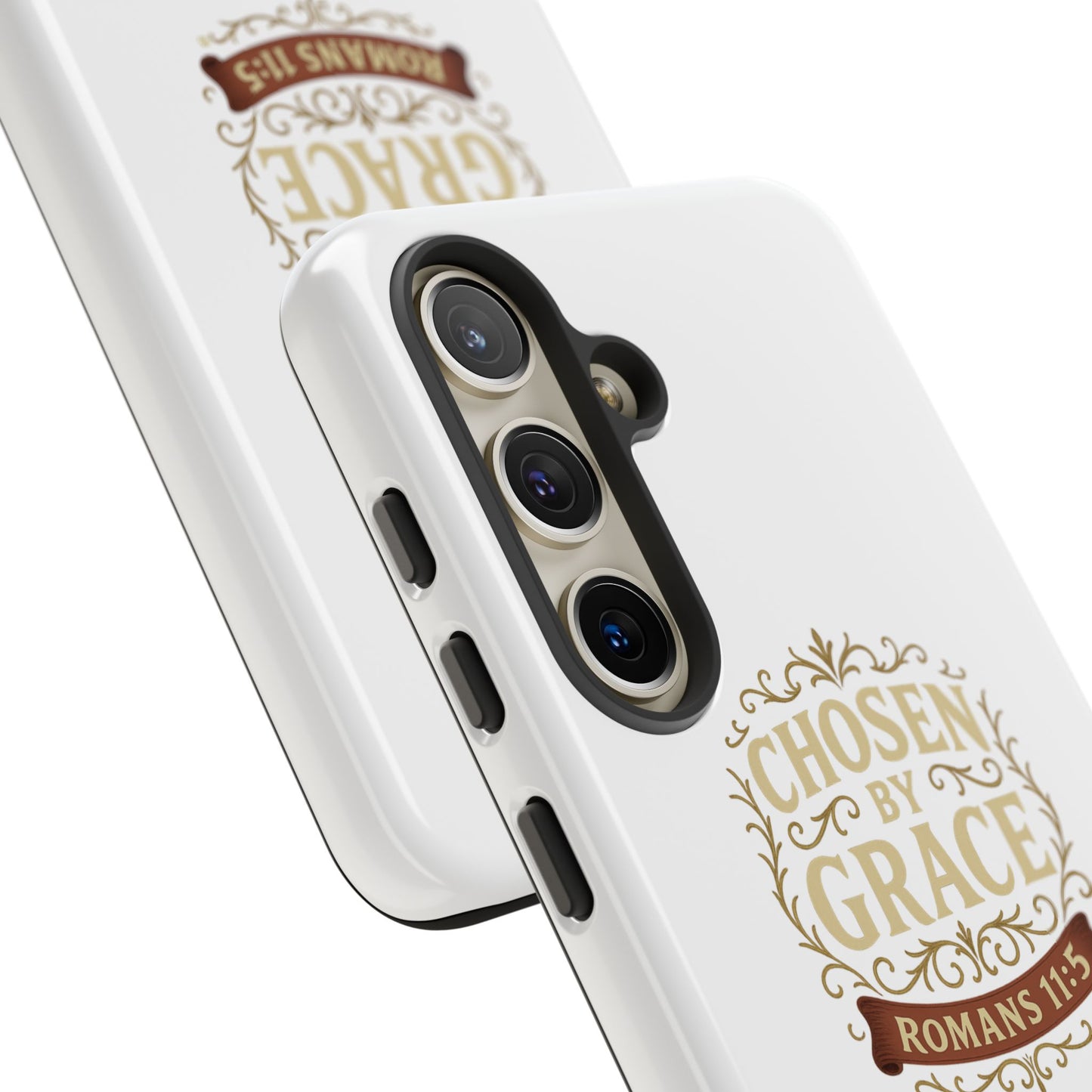 Chosen by Grace (Color), Rugged Phone Case, Inspirational Mobile Cover, Gift for Faith Lovers, Faith-Based Protector
