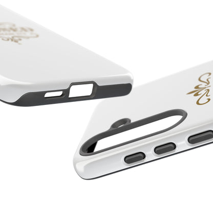 Blessed (Gold Lettering), Rugged Phone Case, Inspirational Mobile Cover, Gift for Faith Lovers, Faith-Based Protector