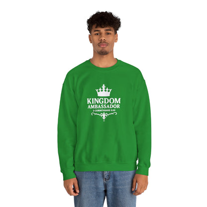 Kingdom Ambassador (White Lettering) Apparel Clothing Unisex Crewneck Sweatshirt