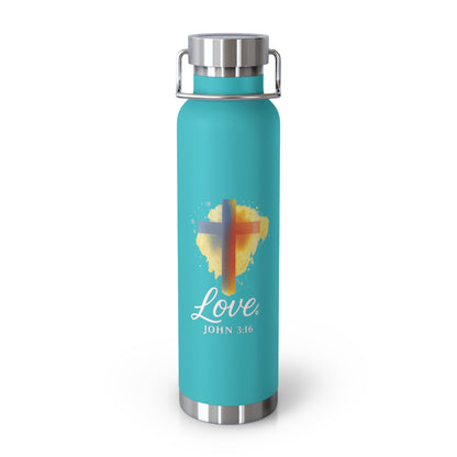 Love Insulated Water Bottle, Large 22 oz.