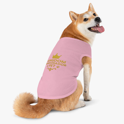 Kingdom Ambassador Pet (Gold Lettering) Tank Top Shirt Apparel Clothing