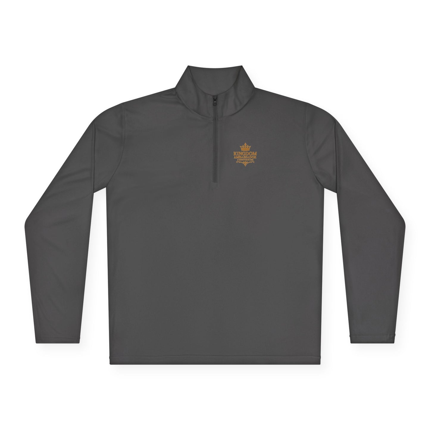 Kingdom Ambassador (Gold Lettering ) Stylish Unisex Quarter-Zip Pullover for Everyday Comfort
