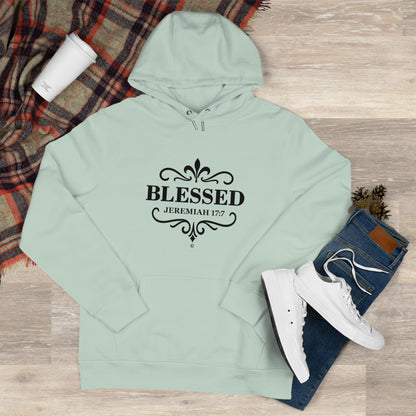 Blessed (Black Lettering Design on Front only) Hooded Sweatshirt