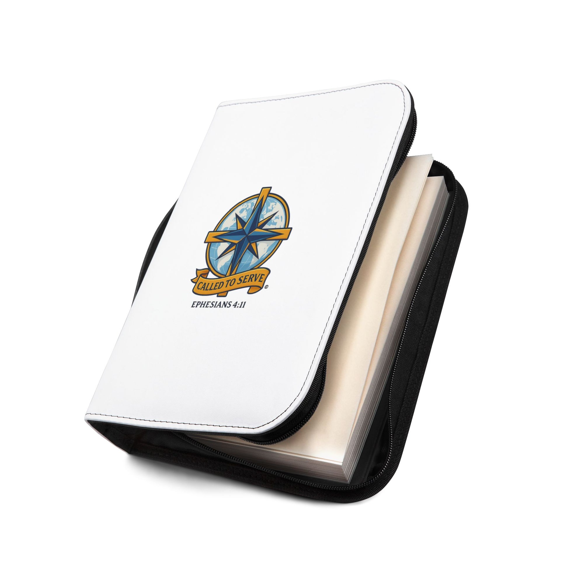 Called to Serve (Full Color) Inspirational Bible Cover, Gift for Believers, Faith-Based Book Cover - Cross Apparel USA