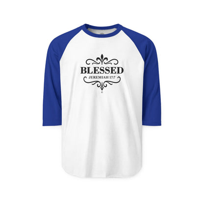 Blessed Raglan Shirt 3/4-Sleeve Baseball Shirt Clothing Apparel