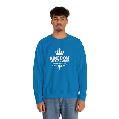 Kingdom Ambassador (White Lettering) Apparel Clothing Unisex Crewneck Sweatshirt